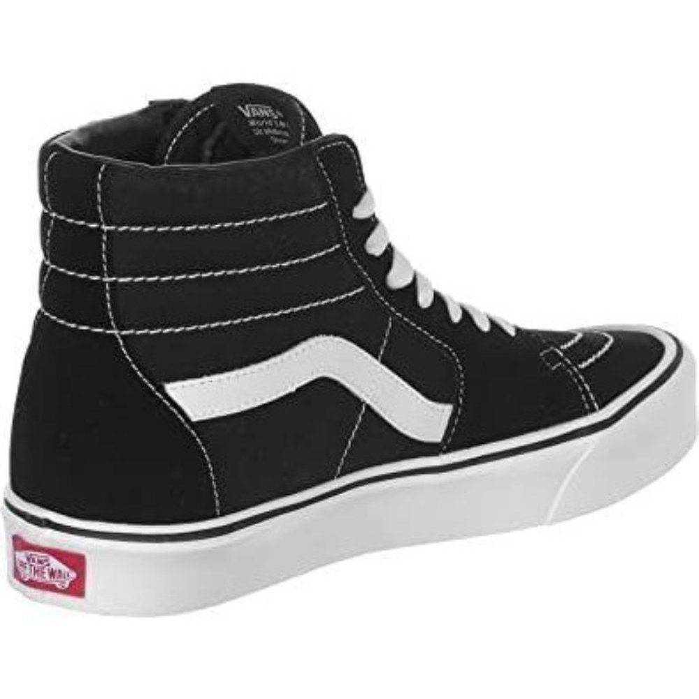 Vans Sk8-Hi Lite Men's Sneaker (Suede Canvas Black/White, SZ 9) VN0A2Z5YIJU NWOB - Picture 3 of 6